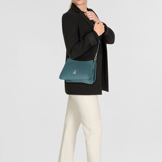 Patrizia Pepe Tris Shoulder Bag Genuine Leather 28 cm
