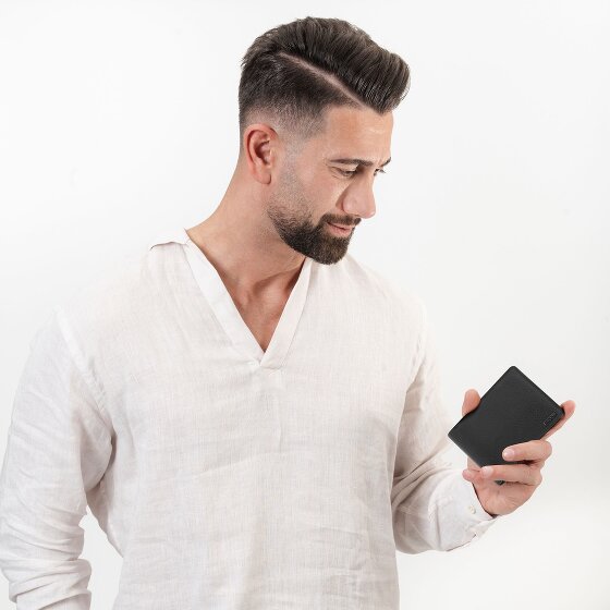 Redolz Leather Essentials QF small wallet RFID leather 10.5 cm