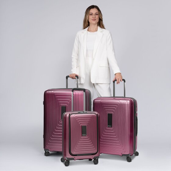Redolz Essentials 14 4 wheels Suitcase set 3-piece with expansion pleat