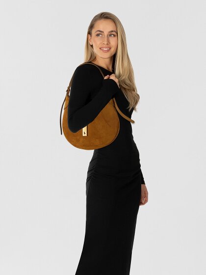 POLO RALPH LAUREN Polo ID Shoulder Bag Genuine Leather 25 cm