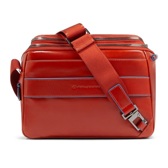 Piquadro Blue Square Shoulder bag Leather 27 cm