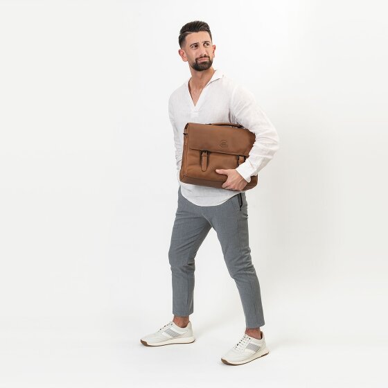 Farmhood Nashville briefcase XL 2 compartments leather 39 cm