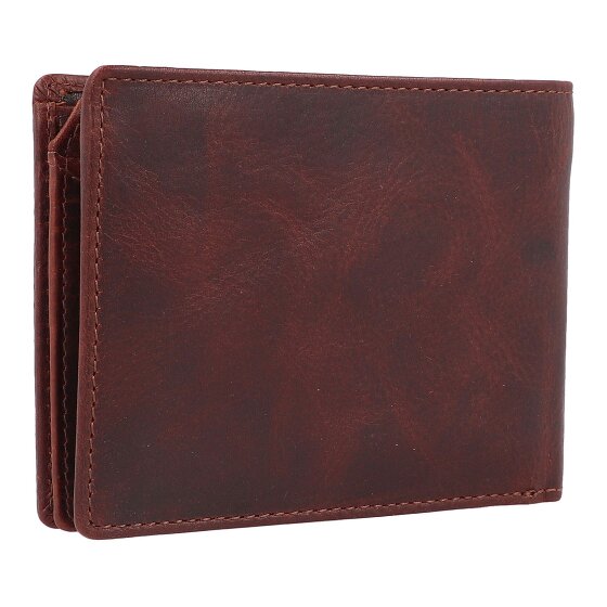 Greenburry Rugged Wallet RFID protection Leather 12.5 cm