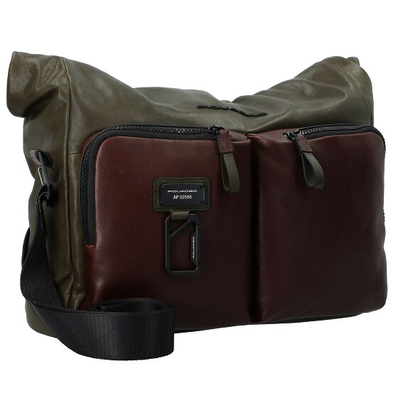 Piquadro Harper shoulder bag leather 34 cm laptop compartment