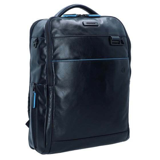 Piquadro Blue Square Revamp Business backpack Leather 41 cm Laptop compartment