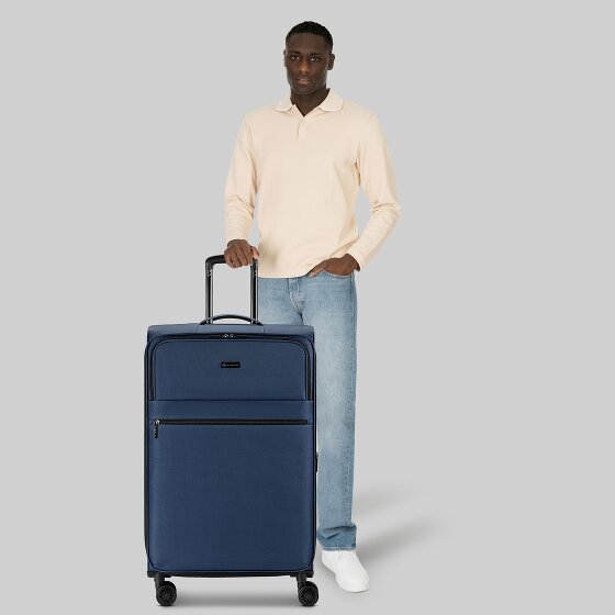 Bugatti Valencia Soft 4 wheels Trolley L 75 cm with expansion pleat