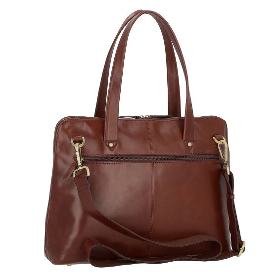 Leonhard Heyden Cambridge shoulder bag leather 41 cm laptop compartment