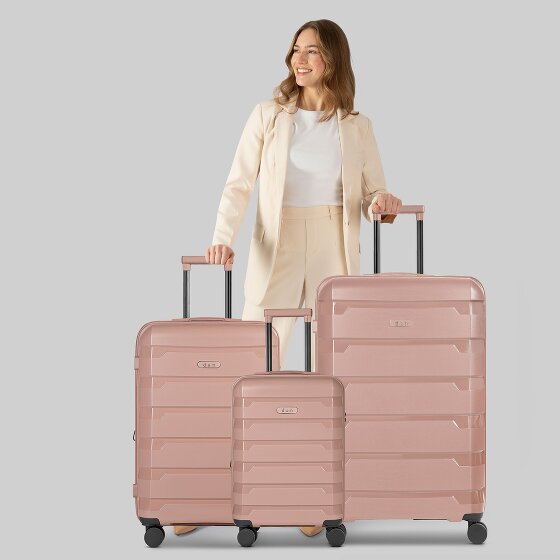 d&n South Dakota 4 wheels Suitcase set 3-piece with expansion pleat