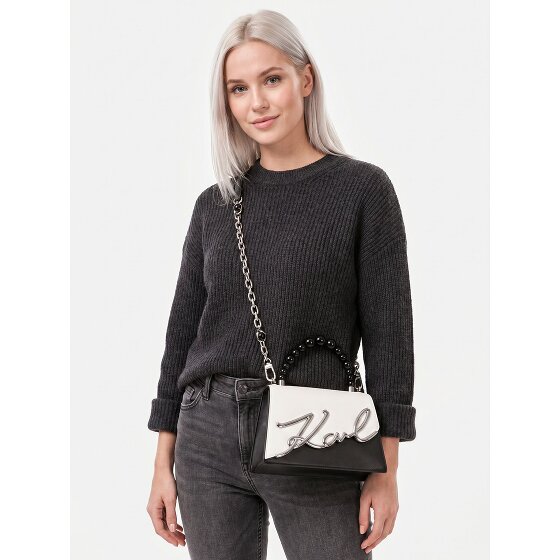 Karl Lagerfeld Signature 2.0 Handbag Genuine Leather 21.5 cm