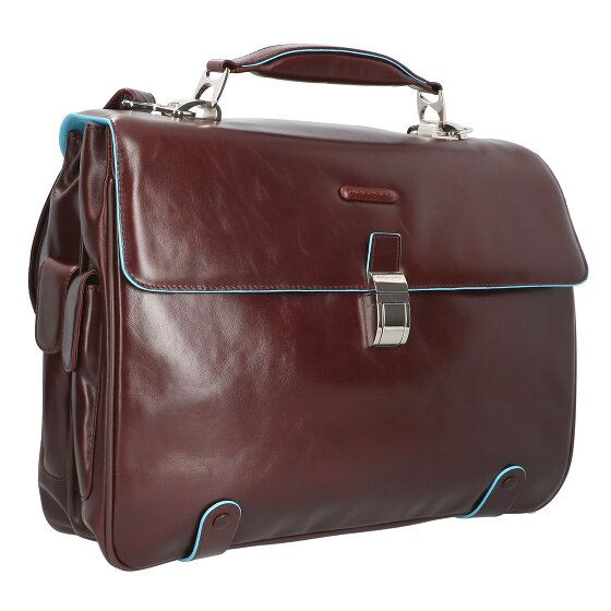 Piquadro Blue Square Briefcase I leather 44 cm laptop compartment