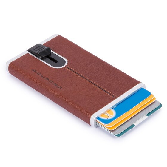 Piquadro Black Square credit card case RFID leather 6 cm