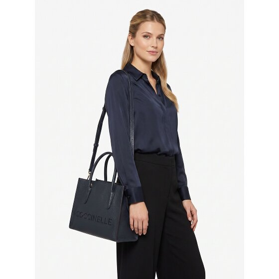 Coccinelle Myrtha Shopper Bag Genuine Leather 27 cm
