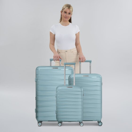 Franky London 4 wheels Suitcase set 3-piece with expansion pleat