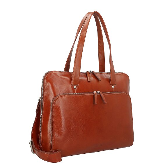 Leonhard Heyden Cambridge shoulder bag leather 41 cm laptop compartment
