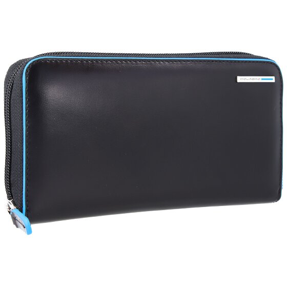 Piquadro Blue Square Wallet Genuine Leather 19 cm