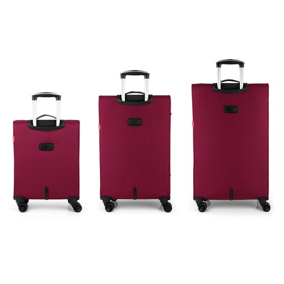 Gabol Zambia 4 wheels Suitcase set 3-piece with expansion pleat Gabol Zambia 4 wheels Suitcase set 3-piece with expansion pleat
