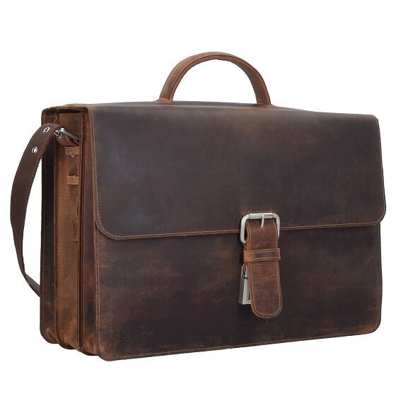 Plevier Retro Zeppelin Briefcase Leather 43.5 cm Laptop compartment