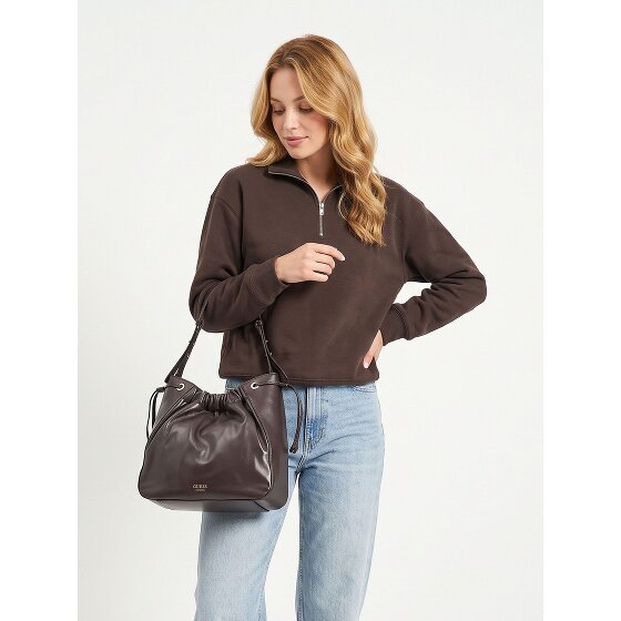 Guess Helene Shoulder Bag Genuine Leather 29 cm