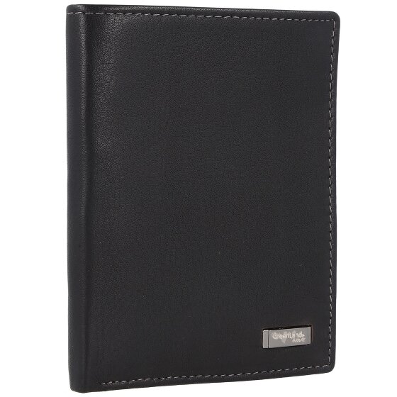 Greenland Nature Black Nappa wallet RFID leather 9.5 cm