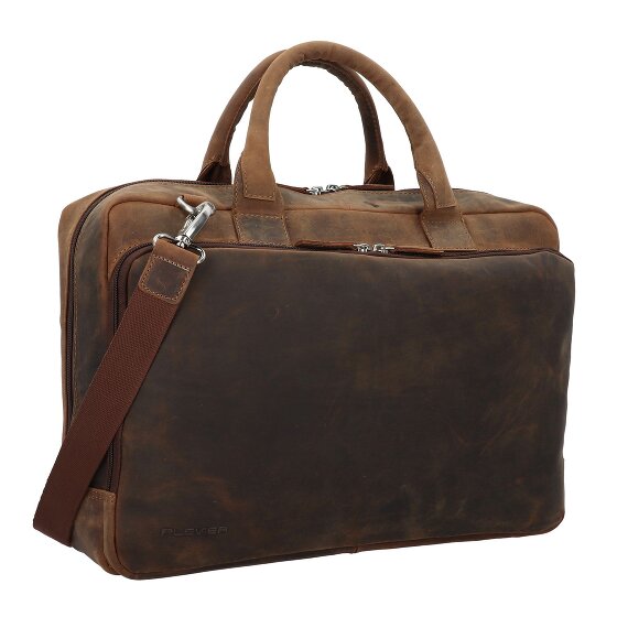 Plevier Retro Colmar Briefcase Leather 40 cm Laptop compartment Plevier Retro Colmar Briefcase Leather 40 cm Laptop compartment