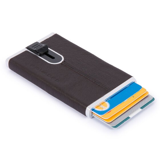 Piquadro Black Square credit card case RFID leather 6 cm