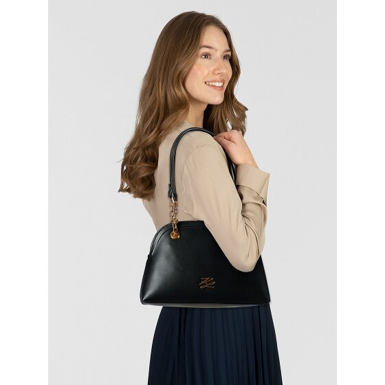 Karl Lagerfeld Autograph Shoulder Bag Leather 25 cm