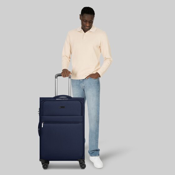 Bugatti Valencia Soft 4 wheels Trolley M 65 cm with expansion pleat