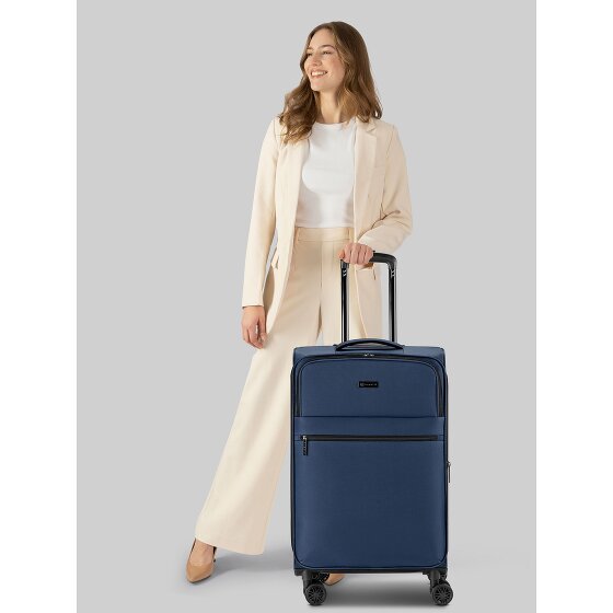 Bugatti Valencia Soft 4 wheels Trolley M 65 cm with expansion pleat