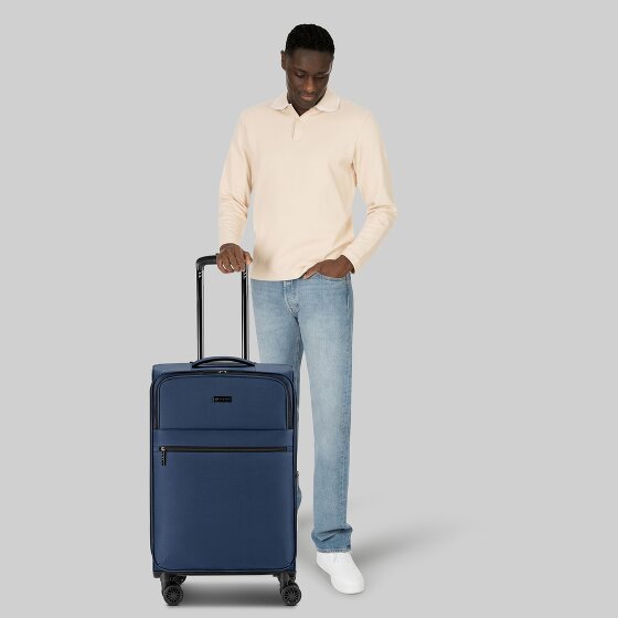 Bugatti Valencia Soft 4 wheels Trolley M 65 cm with expansion pleat Bugatti Valencia Soft 4 wheels Trolley M 65 cm with expansion pleat