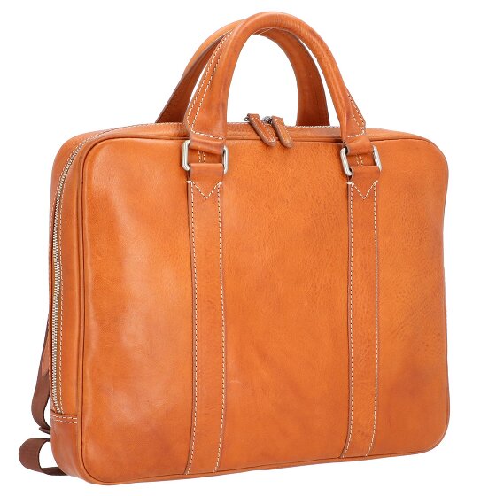Leonhard Heyden Bergamo briefcase leather 38 cm laptop compartment