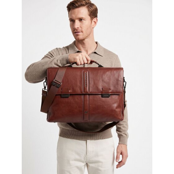 Piquadro Victor Briefcase RFID protection Genuine Leather 42 cm Laptop compartment