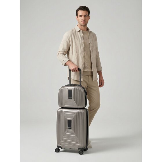 Redolz Essentials 14 suitcase set 2 pcs. cabin trolley with stretch fold & beauty case