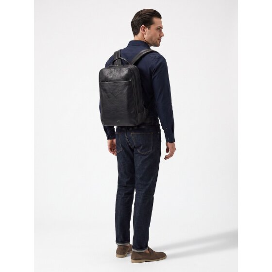 Jost Glasgow Daypack RFID protection Genuine Leather 44 cm Laptop compartment