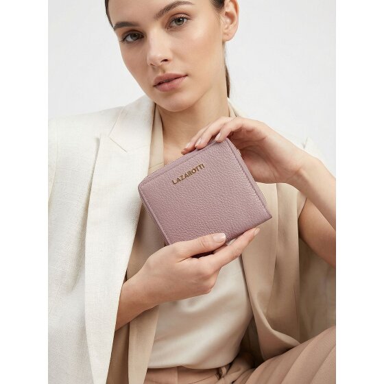 Lazarotti Bologna Leather Medium Zip-Around Wallet, Leather, 10 cm