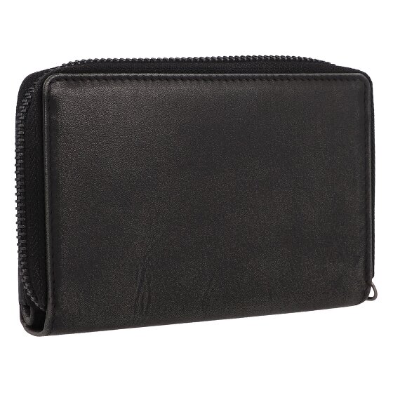 Greenburry Destressed Wallet RFID protection Leather 13.5 cm