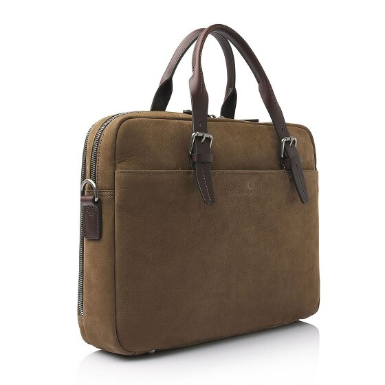 Castelijn & Beerens Nubuck Briefcase Leather 41 cm Laptop compartment