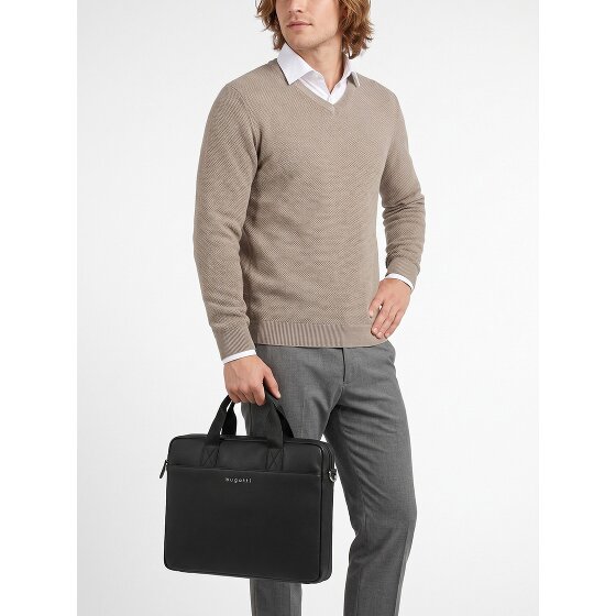Bugatti Valencia Briefcase Genuine Leather 40 cm Laptop compartment