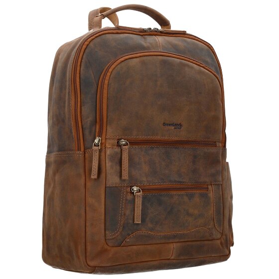 Greenland Nature Montenegro backpack leather 40 cm laptop compartment