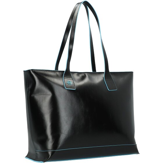 Piquadro Blue Square Shopper bag leather 35 cm