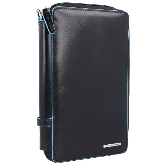 Piquadro Blue Square travel passport case leather 14 cm