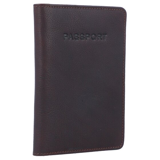Burkely Antique Avery passport case RFID leather 10 cm
