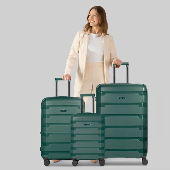 d&n South Dakota 4 wheels Suitcase set 3-piece with expansion pleat