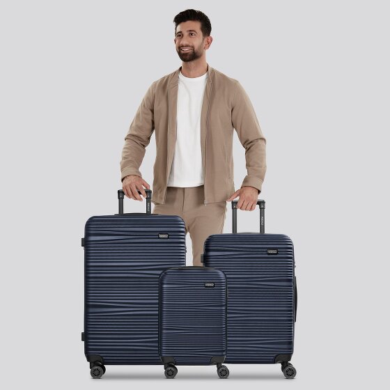 Redolz Essentials 16 3-SET 4 wheels Suitcase set 3-piece