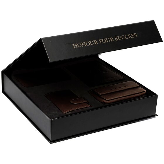 The Chesterfield Brand Credit card holder 4-piece gift set leather 7 cm