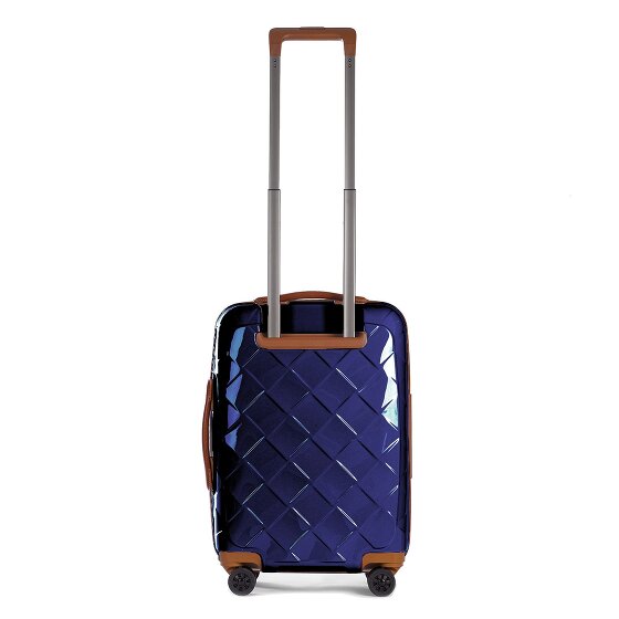 Stratic Leather & More 4 wheels Cabin trolley 55 cm Laptop compartment