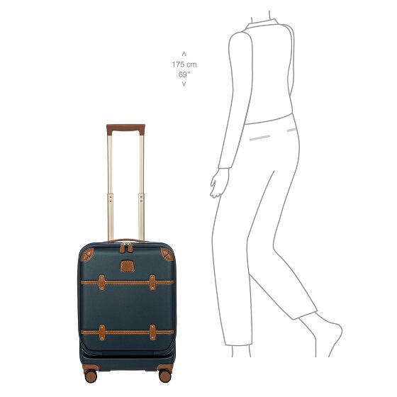 Bric's Bellagio 4 wheels Cabin trolley 55 cm with expansion pleat