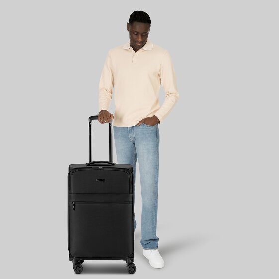 Bugatti Valencia Soft 4 wheels Trolley M 65 cm with expansion pleat Bugatti Valencia Soft 4 wheels Trolley M 65 cm with expansion pleat