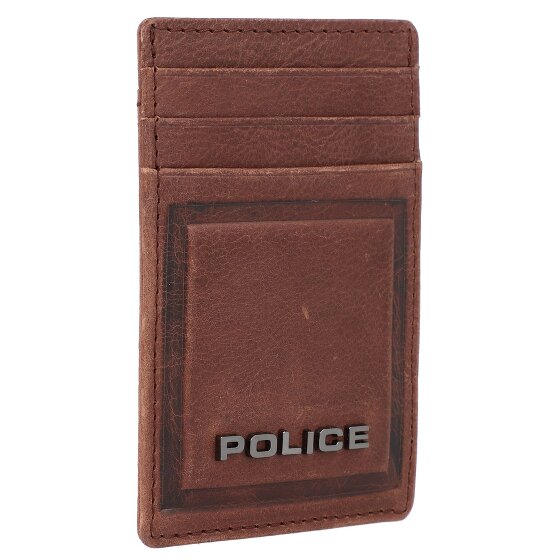 Police PT16-08536 Credit card case leather 7 cm with money clip