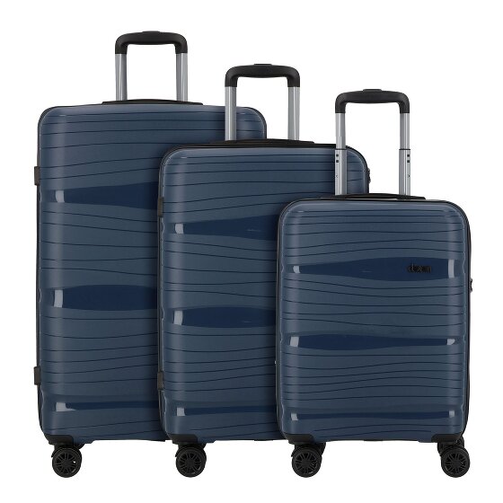 d&n Travel Line 4300 4 wheels Suitcase set 3-piece
