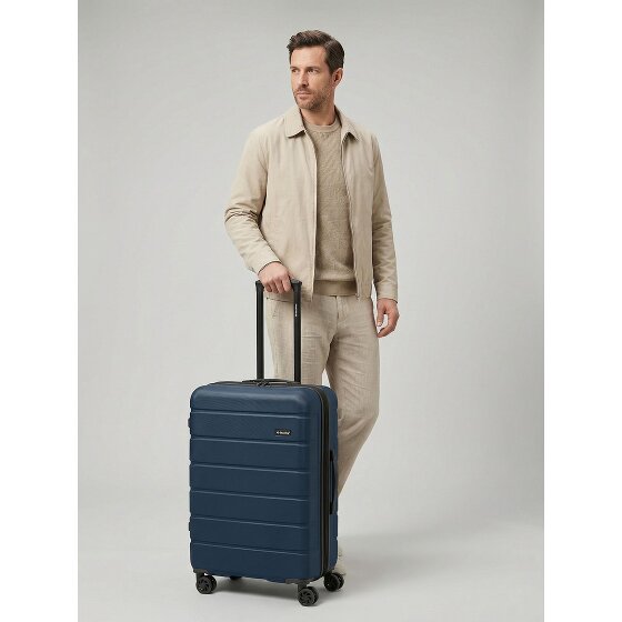 Saxoline Miami 4 wheels Trolley M 65 cm with expansion pleat